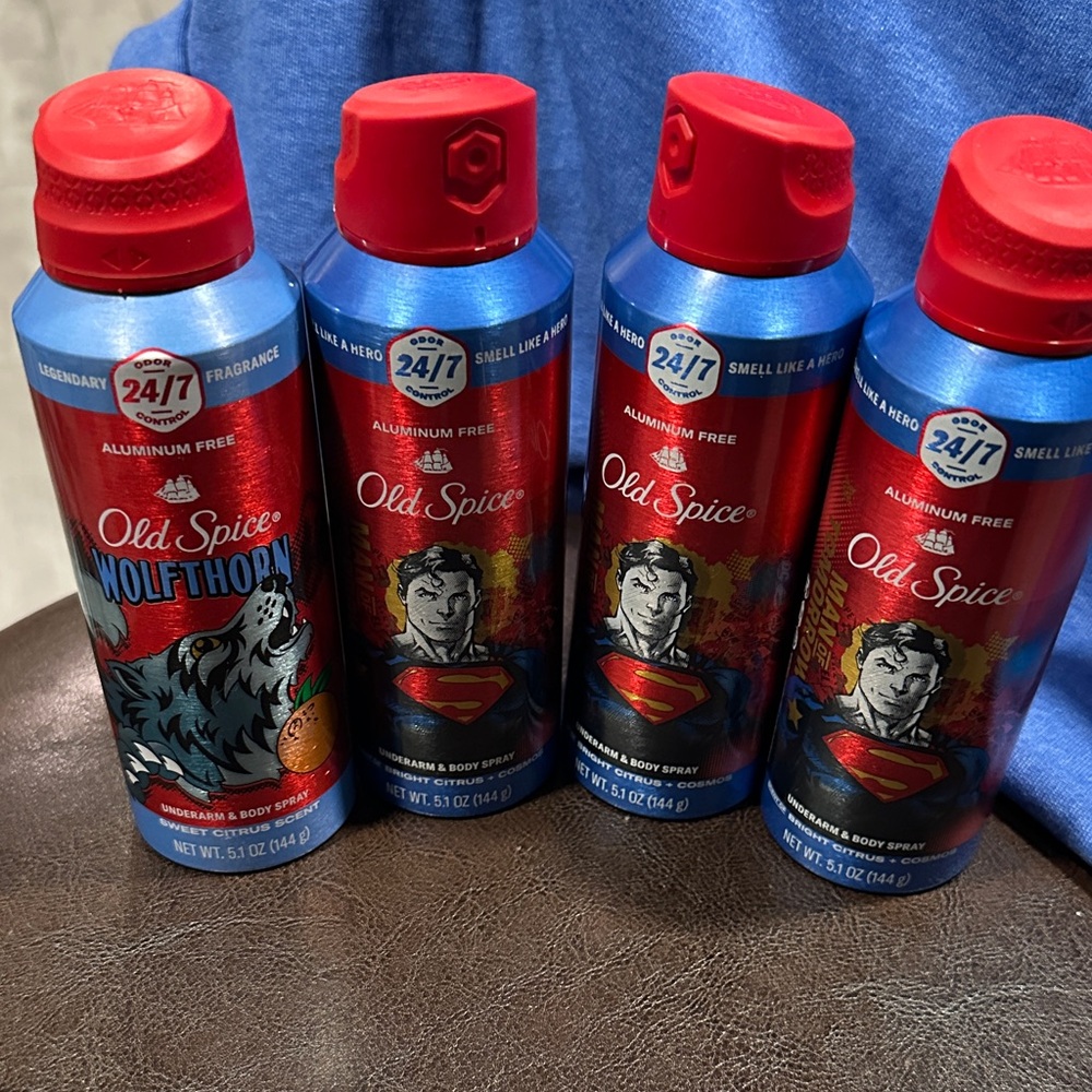 Wolfthorn and Superman Body Spray Set - Red and Blue